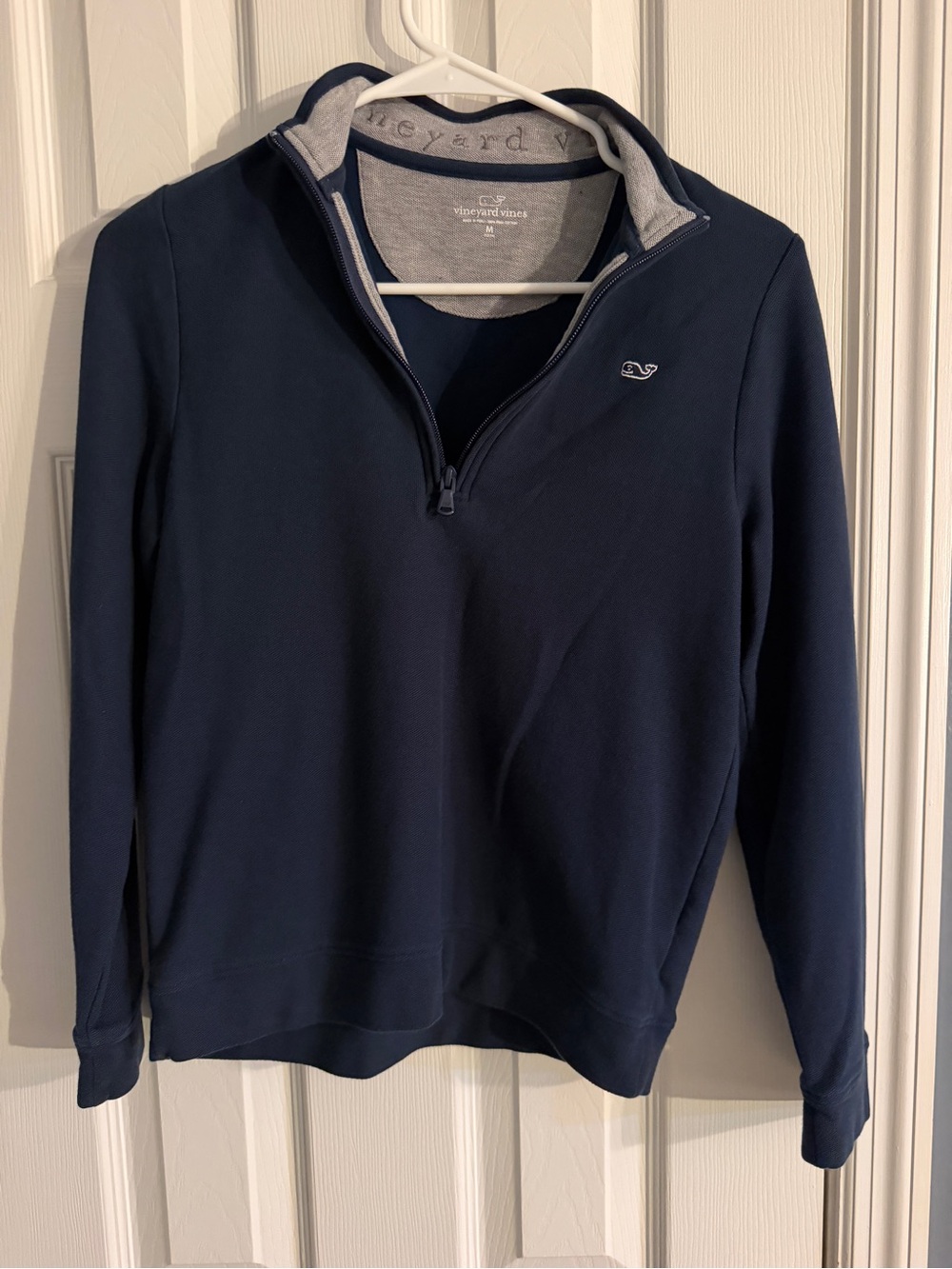 Vineyard Vines Boys Pima Cotton Pique Quarter-Zip Pullover - Youth L (10-12)